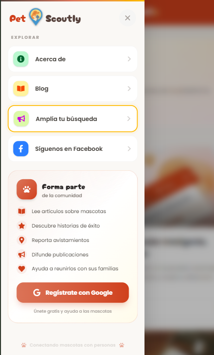 Vista del nuevo panel lateral intuitivo